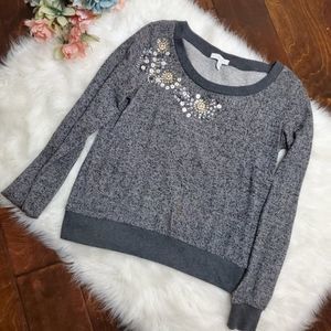 Delias embellished beaded sweater size small